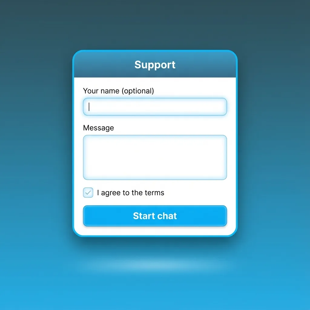 Ilustración de soporte al cliente de Stake Argentina con chat en vivo, correo y centro de ayuda en inglés y español