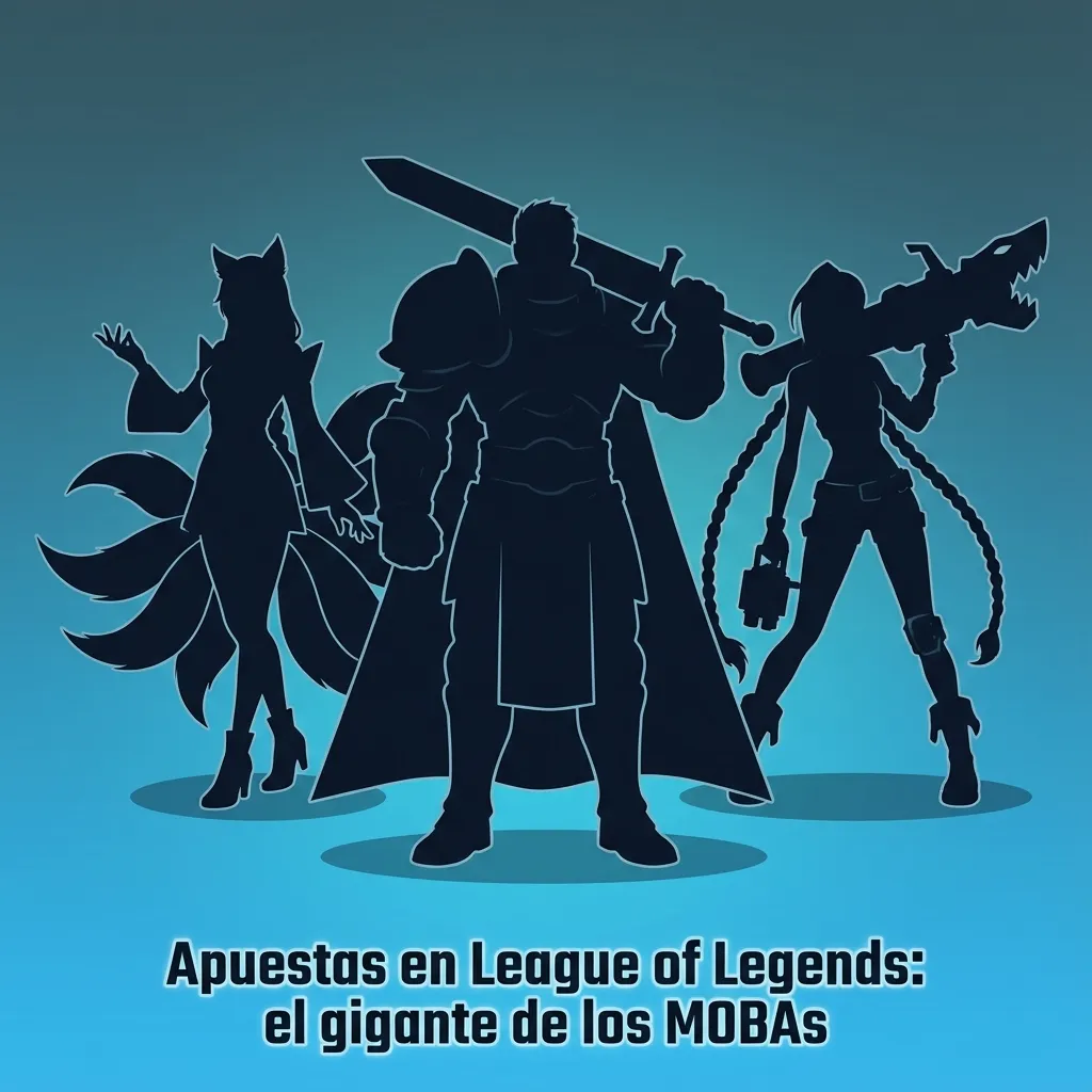 Jugador de League of Legends en torneo eSports, con interfaz de apuestas deportivas y logos de ligas como Worlds y LCK en pantalla