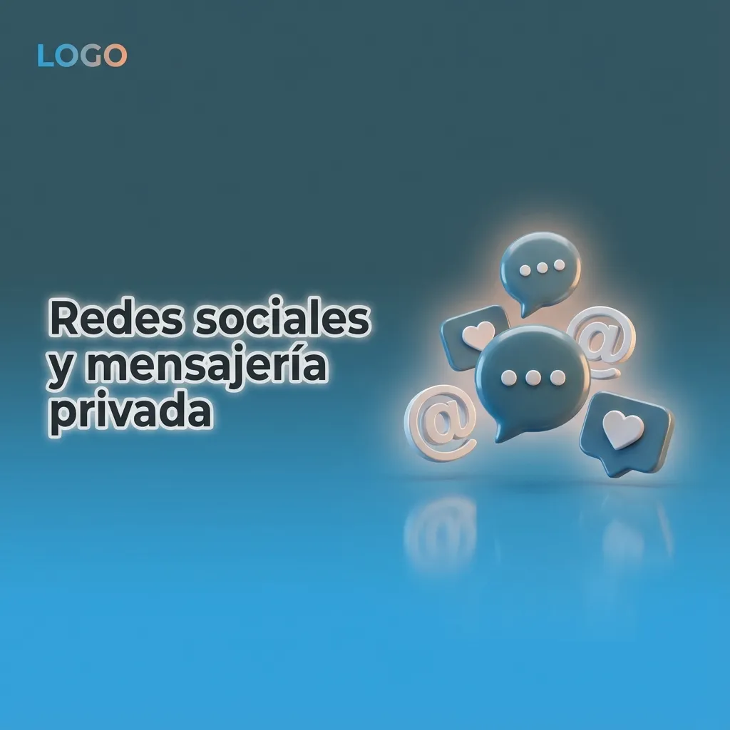 Iconos de WhatsApp, Telegram, Facebook Messenger y X conectados a un celular para soporte rápido y consultas seguras