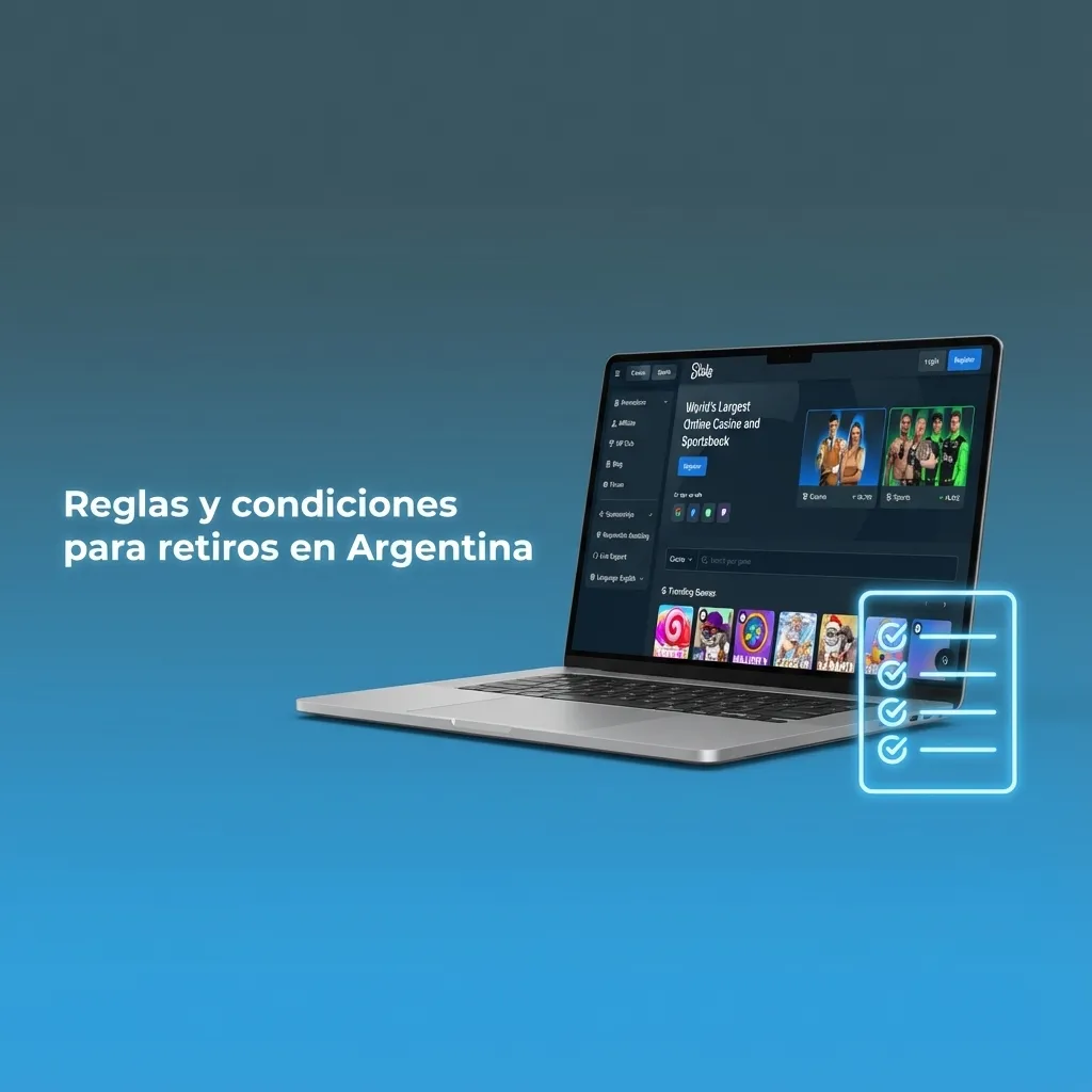 Infografía en español sobre reglas, verificación KYC y límites para retiros de dinero en Argentina