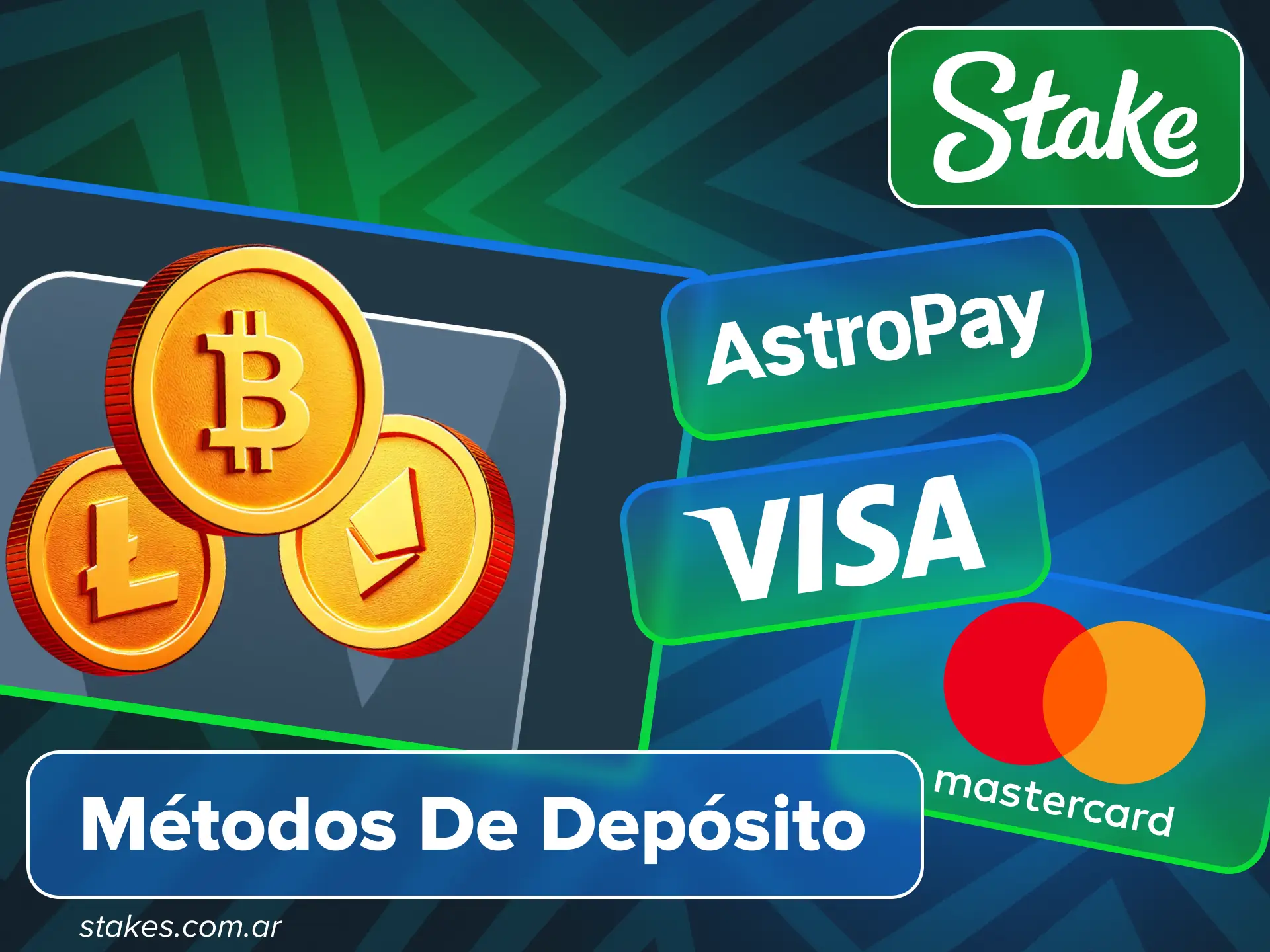 Conoce los métodos de pago en el sitio oficial Stake.