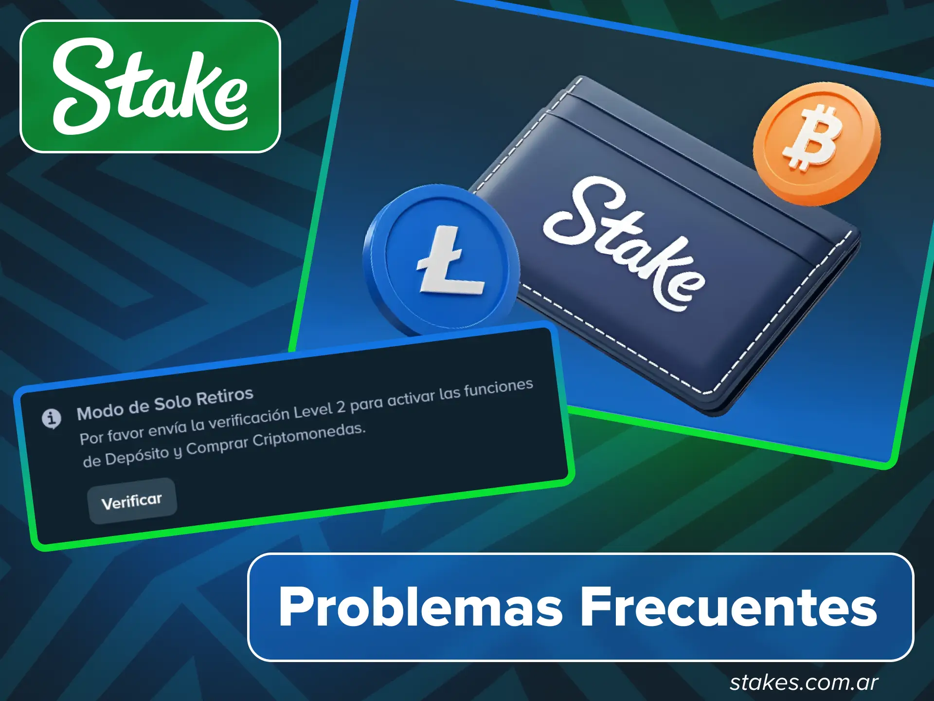 Resuelve problemas de depósito en el sitio oficial de Stake.