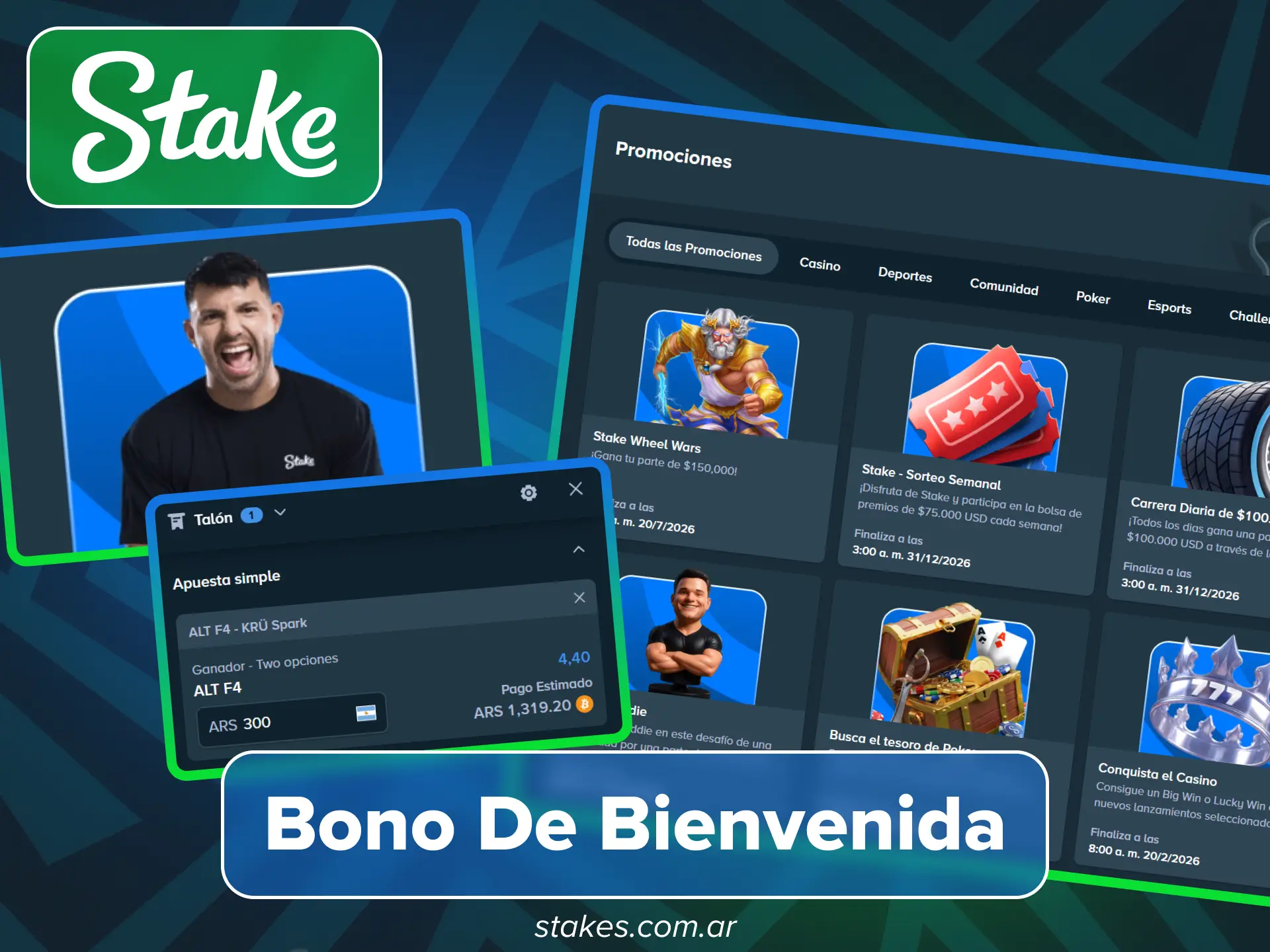 Obtén el bono de eSports en sitio oficial de Stake.