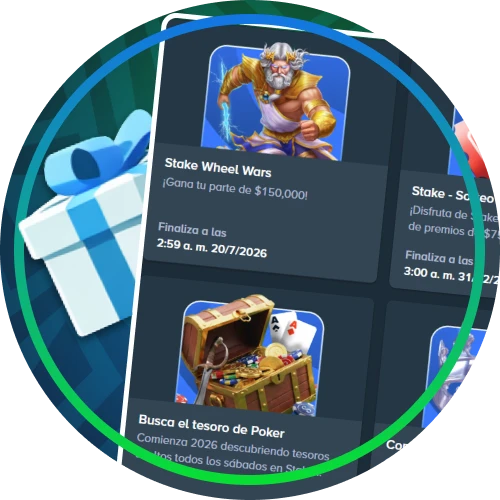 Bonos exclusivos y sorteos disponibles para la comunidad de Stake.
