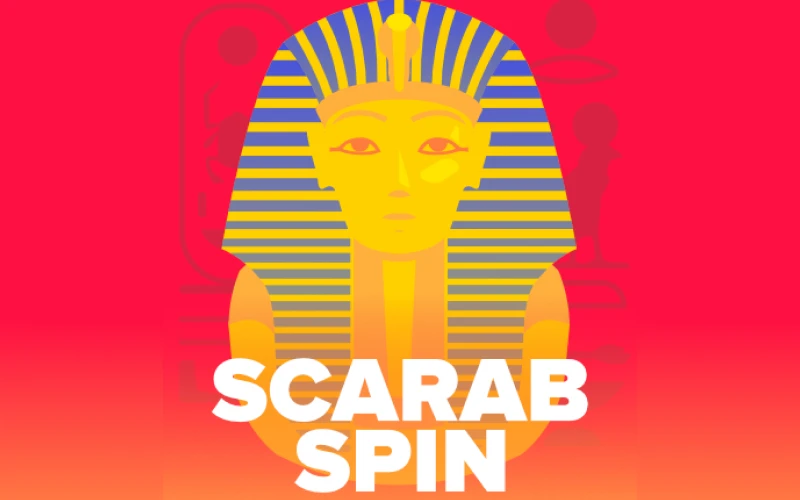Gira los rodillos del tragamonedas temático Scarab Spin exclusivo del casino Stake Argentina.