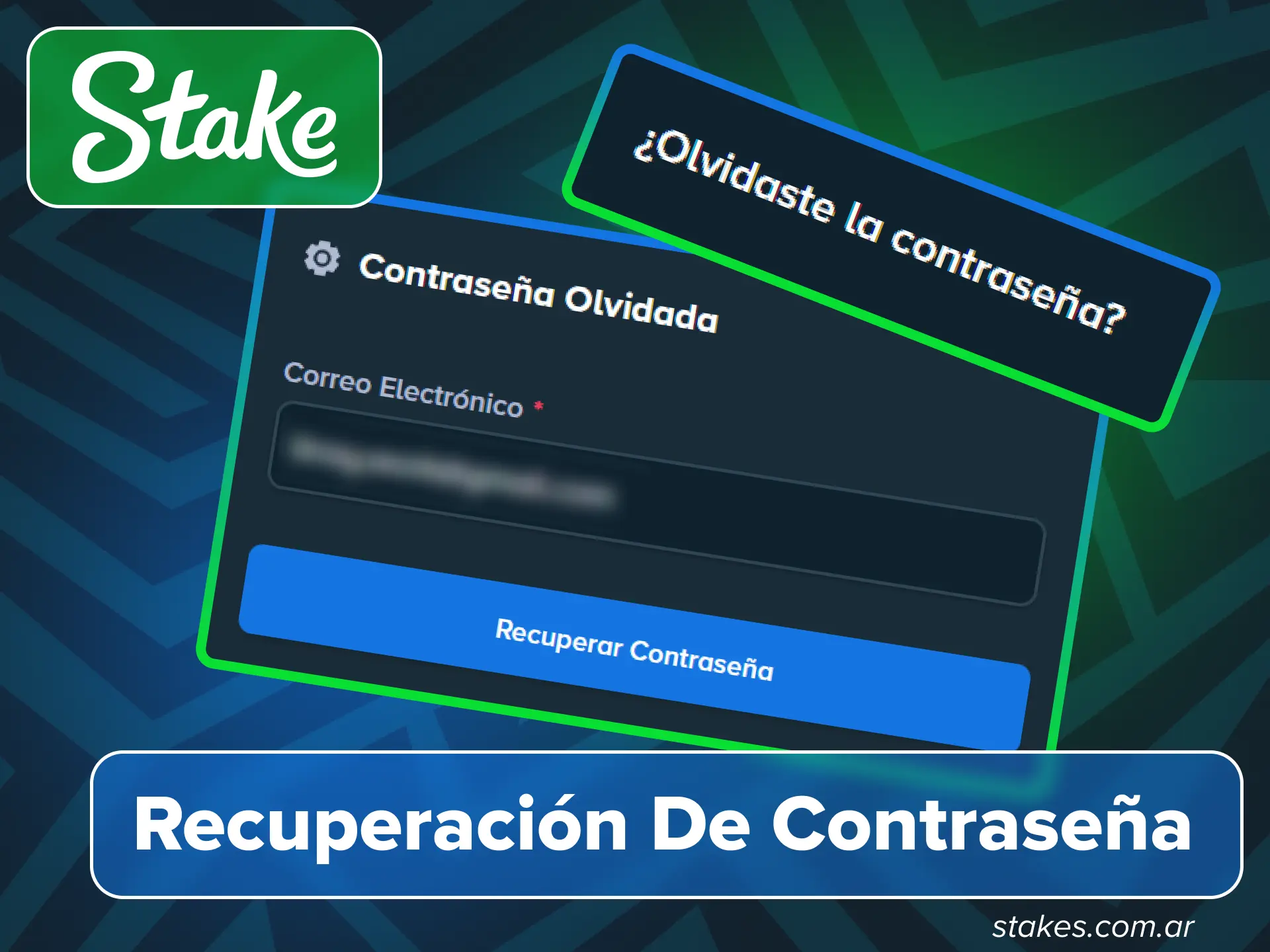 Recupera tu contraseña de usuario en el sitio oficial Stake.