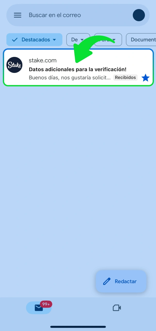 Espera la validación de seguridad en sitio oficial de Stake.