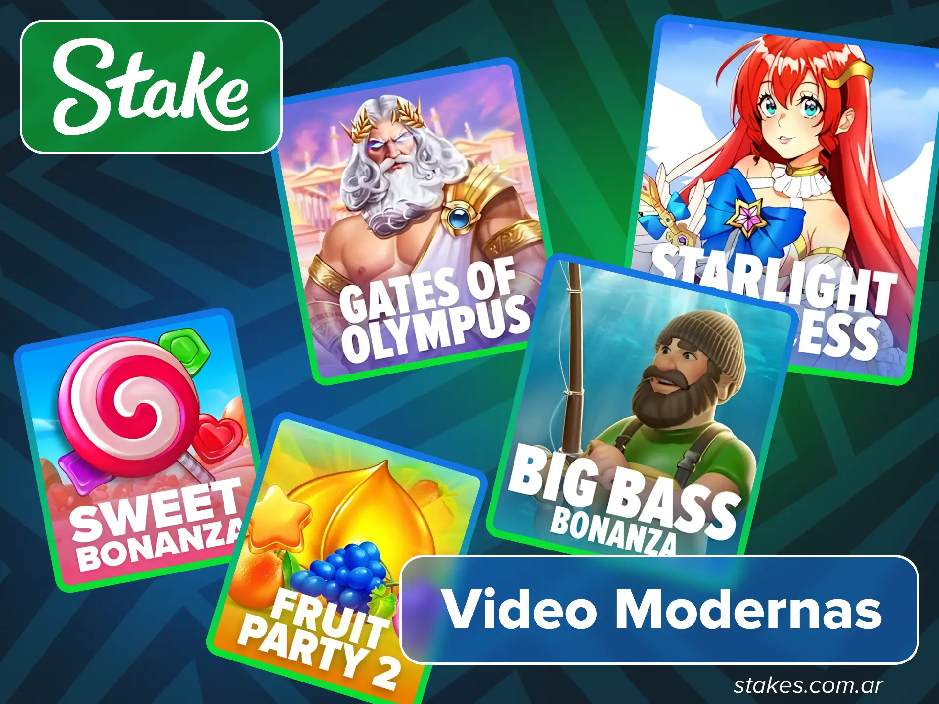 Disfruta video slots modernas en el sitio oficial de Stake.