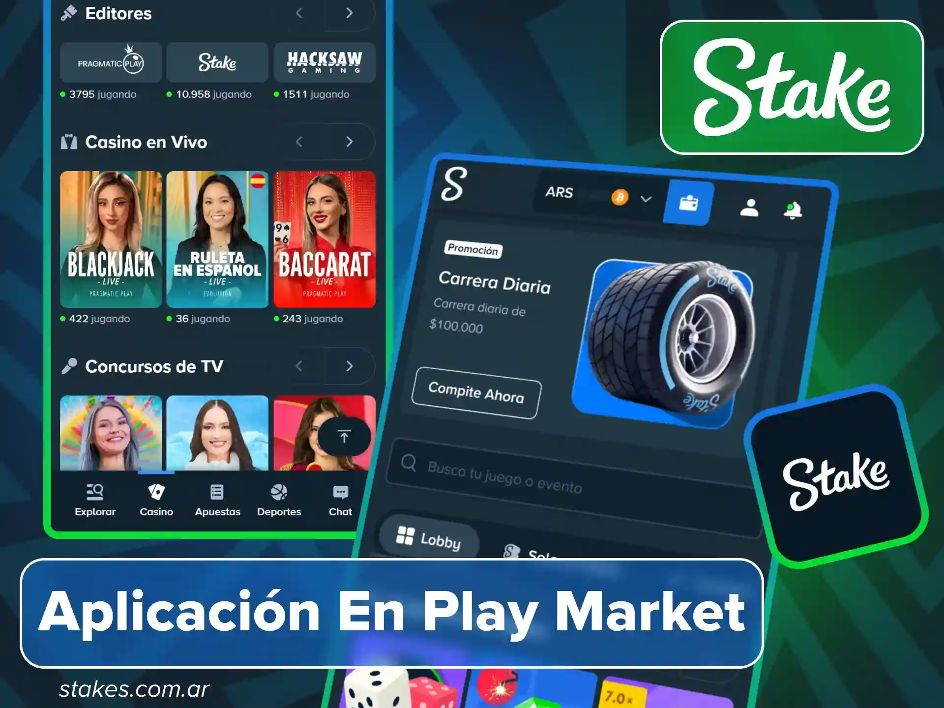 Consulta la disponibilidad oficial y los métodos de acceso móvil para usuarios de Stake Argentina.