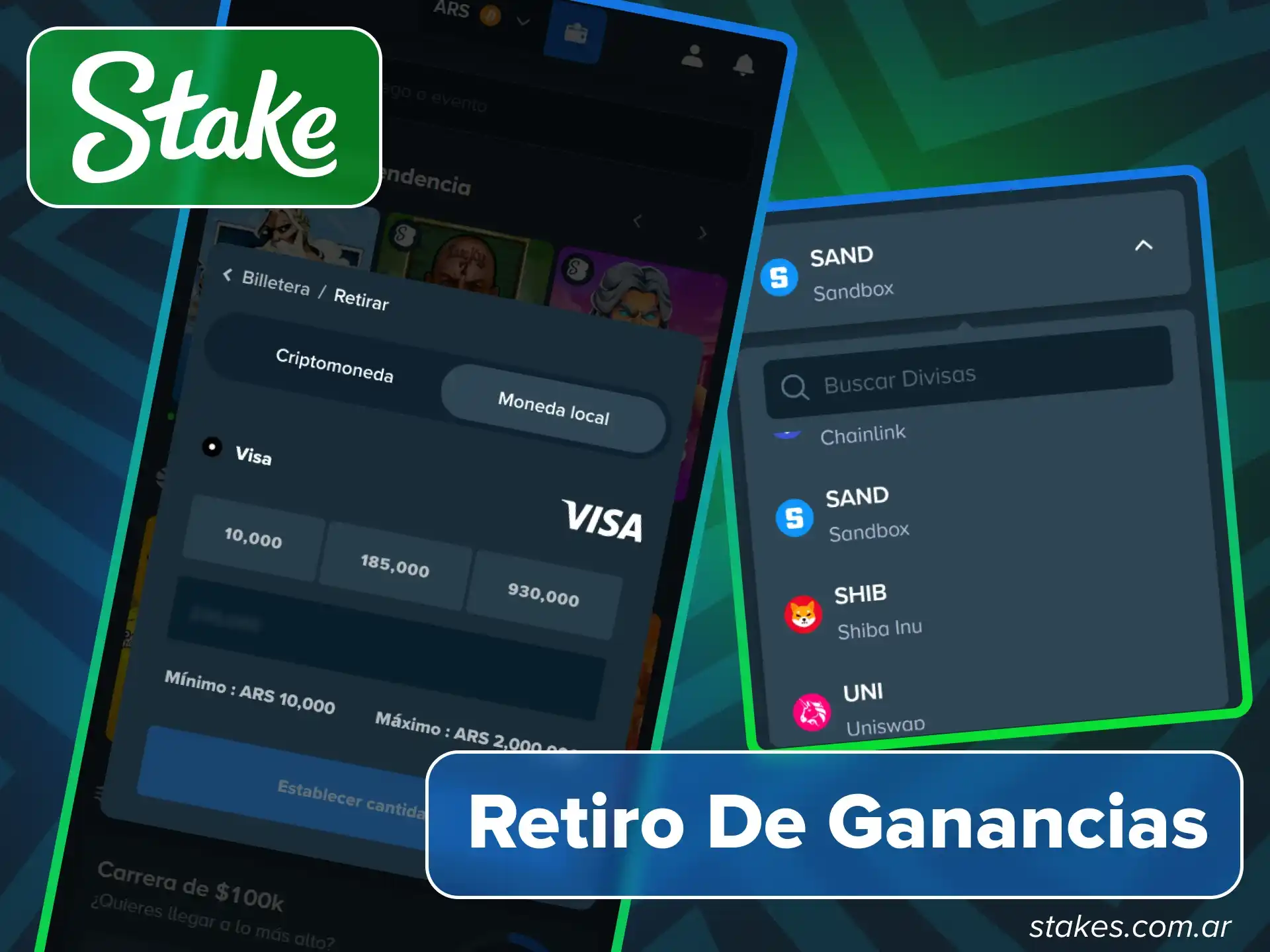Sigue los pasos para cobrar tus premios y retirar saldo desde la aplicación oficial de Stake Argentina.