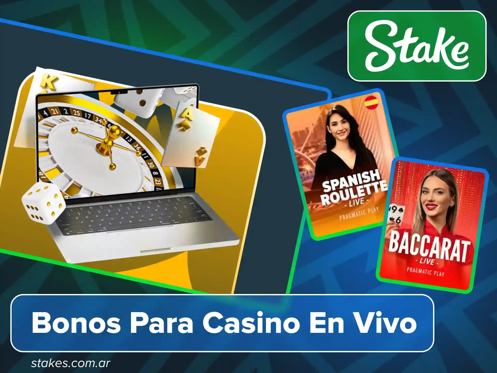 Aprovecha bonos de casino vivo en sitio oficial de Stake.
