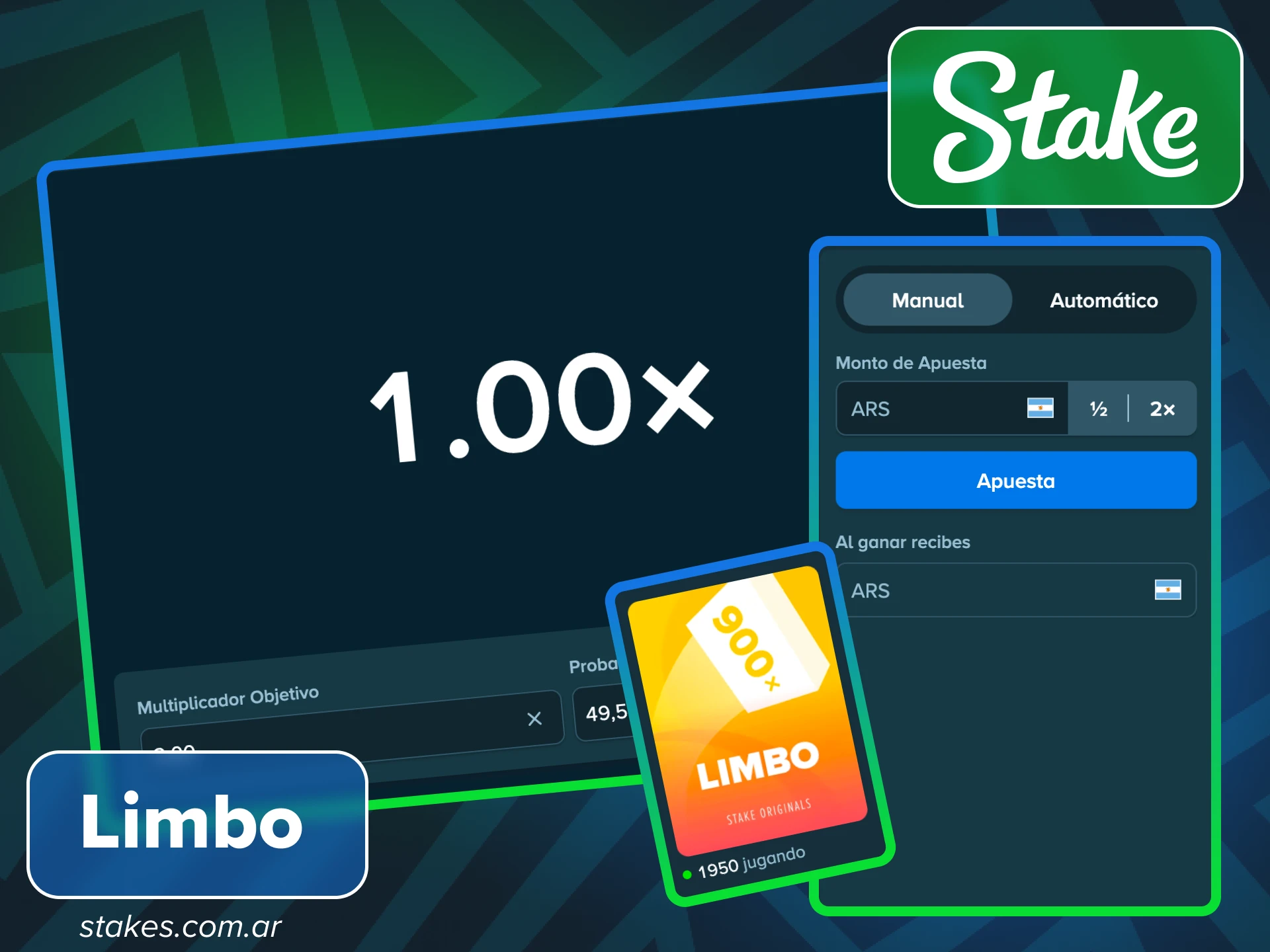 Alcanza el multiplicador en el juego Limbo de Stake Originals ahora mismo.