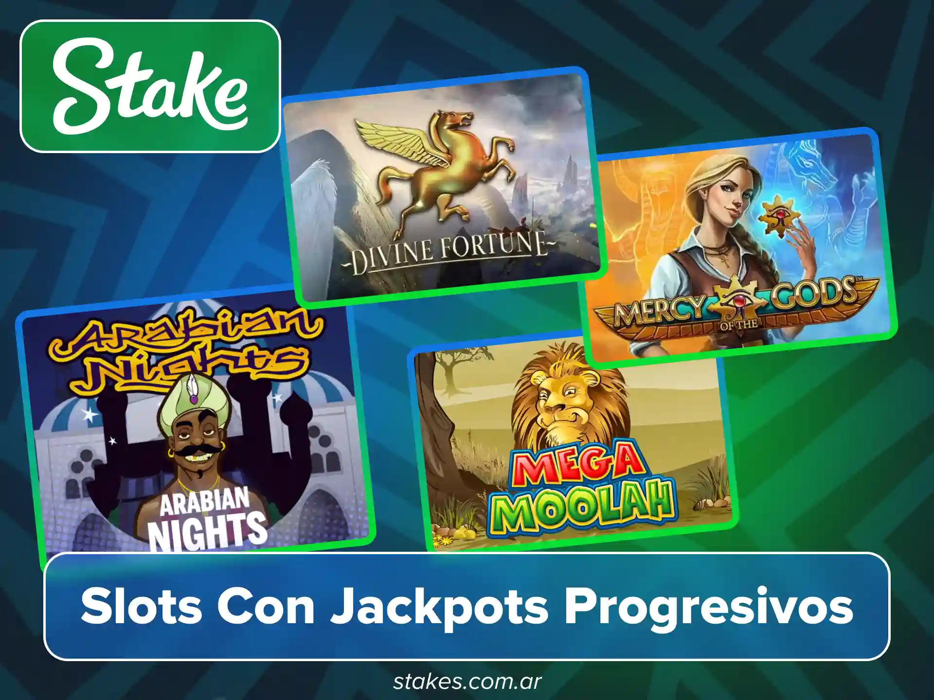 Gana jackpots progresivos en el sitio oficial de Stake hoy.