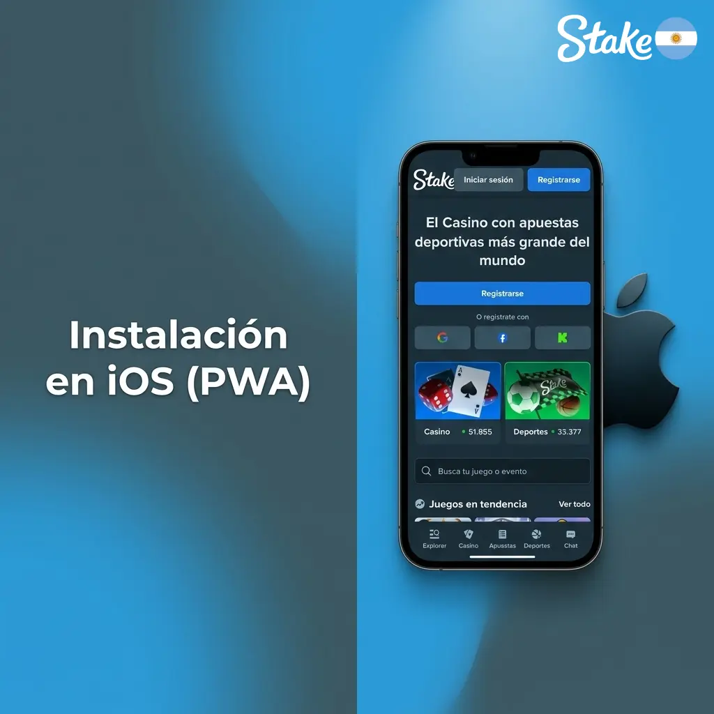 Instalación de PWA de Stake en iPhone desde Safari: agregar a pantalla de inicio en iOS paso a paso